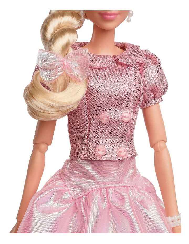 The Movie Margot Robbie As Barbie Wearing Pink Blouse & Skirt Set Doll