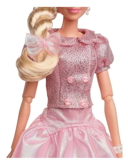 The Movie Margot Robbie As Barbie Wearing Pink Blouse & Skirt Set Doll