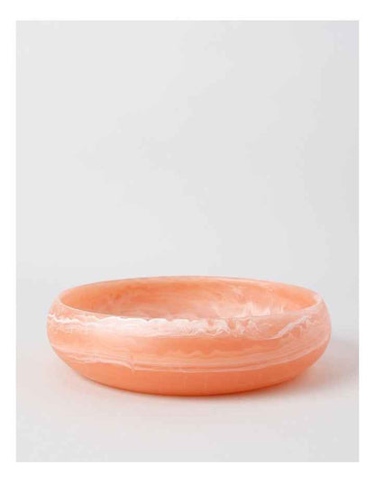 Pastel Brights Round Deep Salad Bowl in Peach