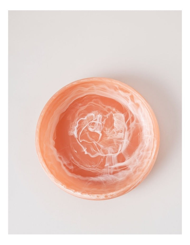 Pastel Brights Round Deep Salad Bowl in Peach