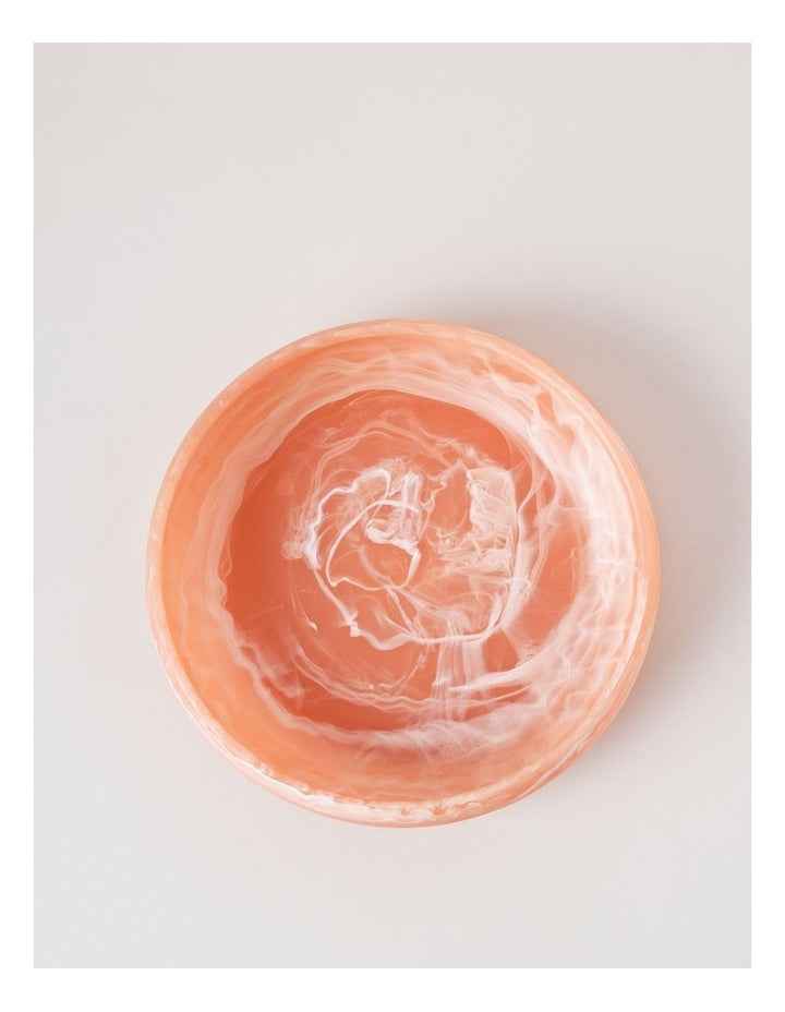 Pastel Brights Round Deep Salad Bowl in Peach