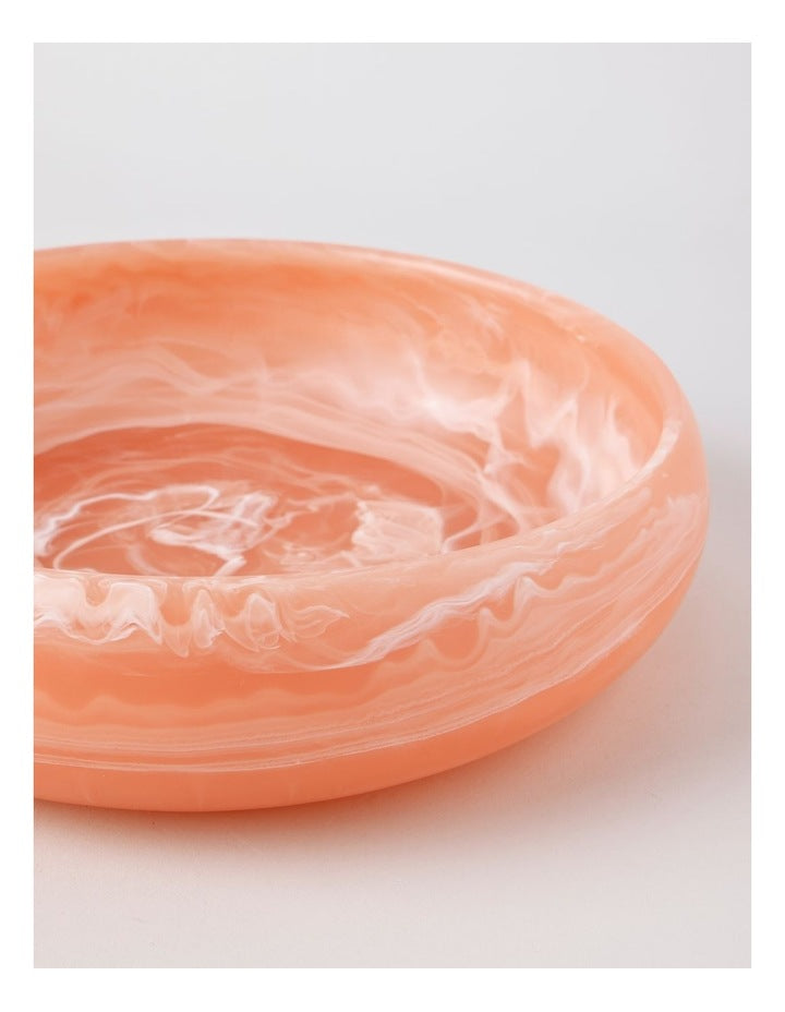 Pastel Brights Round Deep Salad Bowl in Peach