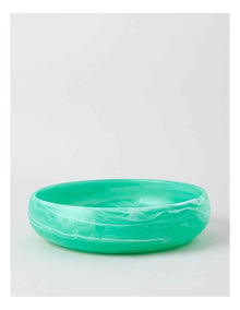 Pastel Brights Round Deep Salad Bowl in Teal