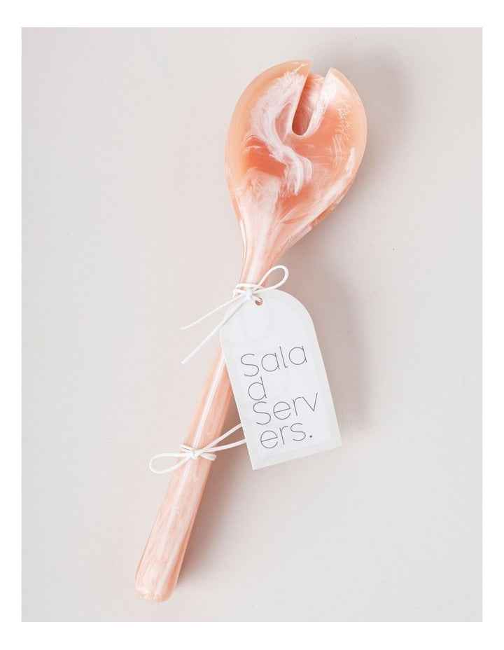Pastel Brights Salad Server Set of 2 in Peach