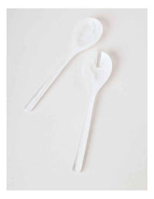 Pastel Brights Salad Server Set of 2 in White