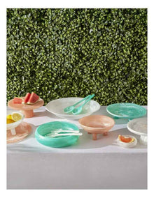 Pastel Brights Salad Server Set of 2 in White