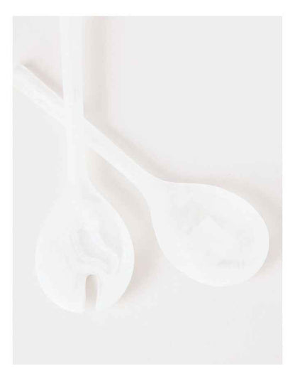 Pastel Brights Salad Server Set of 2 in White