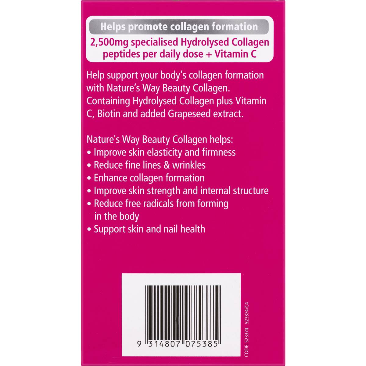 Nature's Way Beauty Collagen Tablets 120 pack