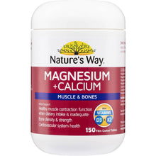 Nature's Way Magnesium + Calcium Muscle & Bones 150 pack
