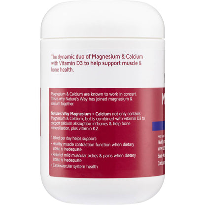 Nature's Way Magnesium + Calcium Muscle & Bones 150 pack