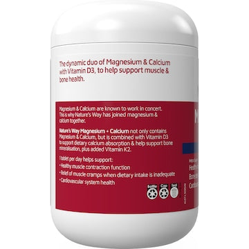 Nature's Way Magnesium + Calcium Muscle & Bones 150 pack