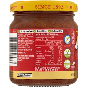 Ayam Paste Thai Red Curry 195g