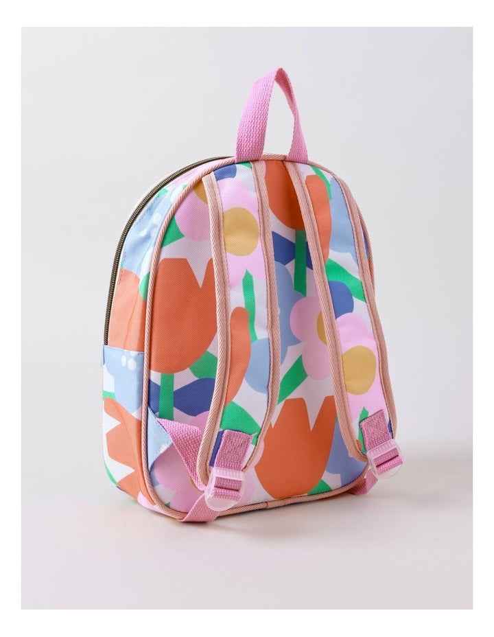 Kinder Backpack Sunflower Print in Pink