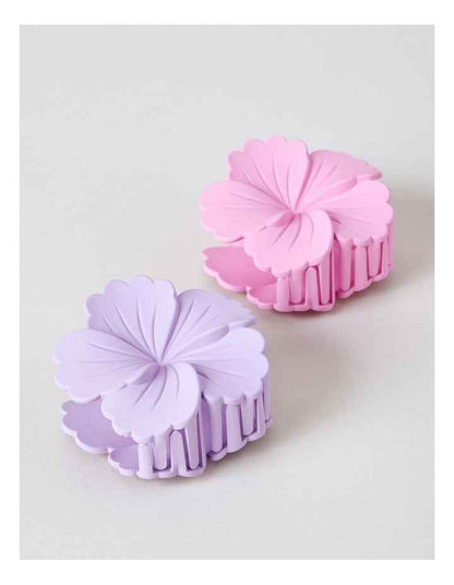 2 Pack Flower Claw Clip in Multi