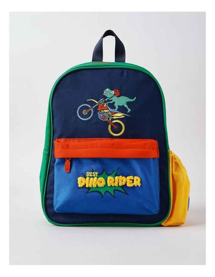 Colourblock Dino Backpack in Multi
