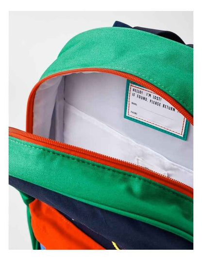 Colourblock Dino Backpack in Multi