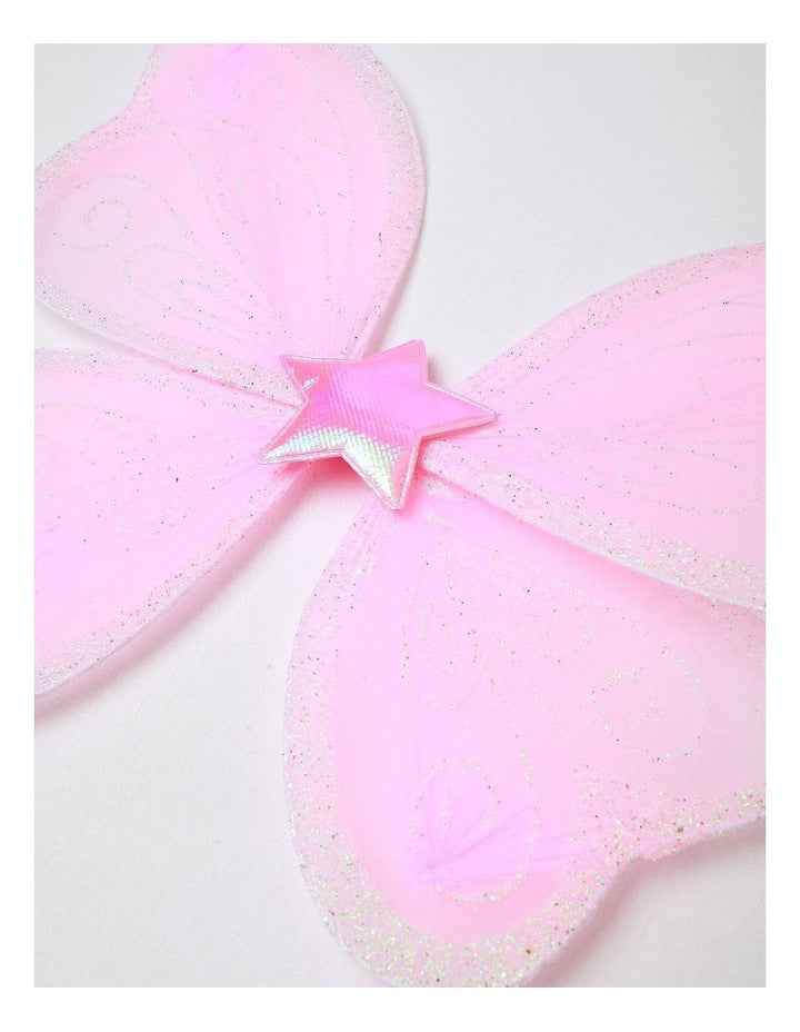 Rainbow Wings and Skirt Set in Pink