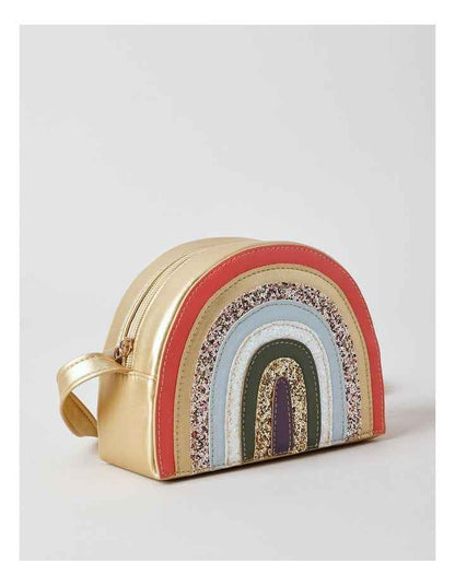 Girls Novelty Rainbow Bag in Pink