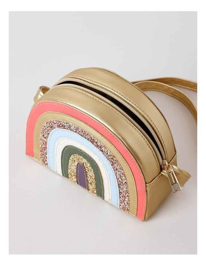 Girls Novelty Rainbow Bag in Pink