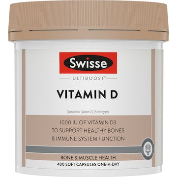 Swisse Ultiboost Vitamin D Capsules 400 pack
