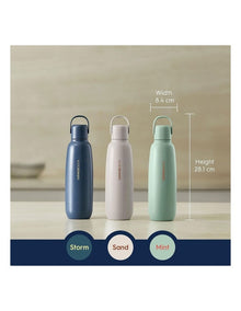Fizz and Go all Metal Bottle 1062401980 in Storm Blue