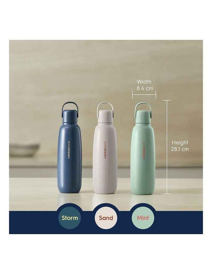 Fizz and Go all Metal Bottle 1062401980 in Storm Blue