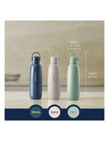 Fizz and Go all Metal Bottle 1062401980 in Storm Blue