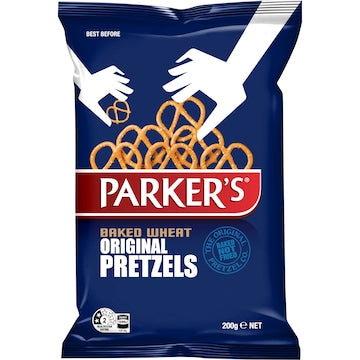Parker's Oven Baked Wheat Pretzel Twists Share Pack 200g
