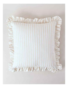 Charlotte Stripe Cushion in Natural