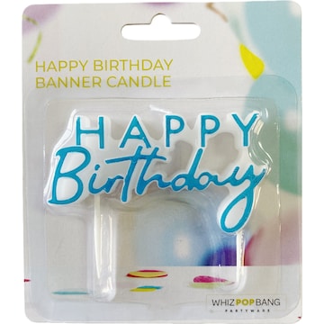 Whiz Pop Bang Happy Birthday Banner Candle each