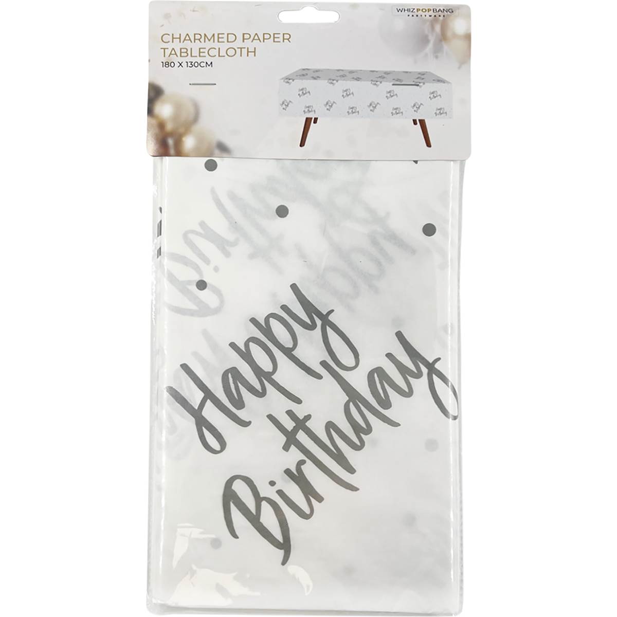 Whiz Pop Bang Charmed Paper Tablecloth Each