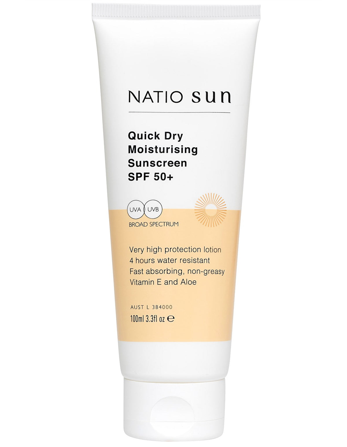 Quick Dry Moisturising Sunscreen SPF 50+ 100ml