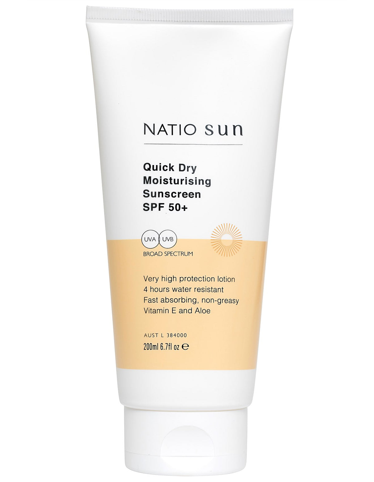 Quick Dry Moisturising Sunscreen SPF 50+ 200ml