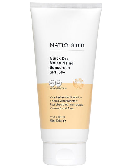 Quick Dry Moisturising Sunscreen SPF 50+ 200ml