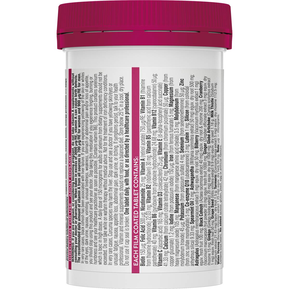 Swisse Ultivite Women's 50+ Multivitamin Tablets 90 pack