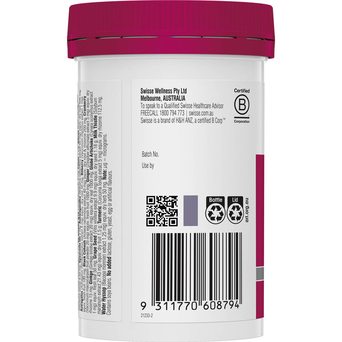 Swisse Ultivite Women's 50+ Multivitamin Tablets 90 pack