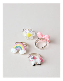 4 Pack of Rings in Multi