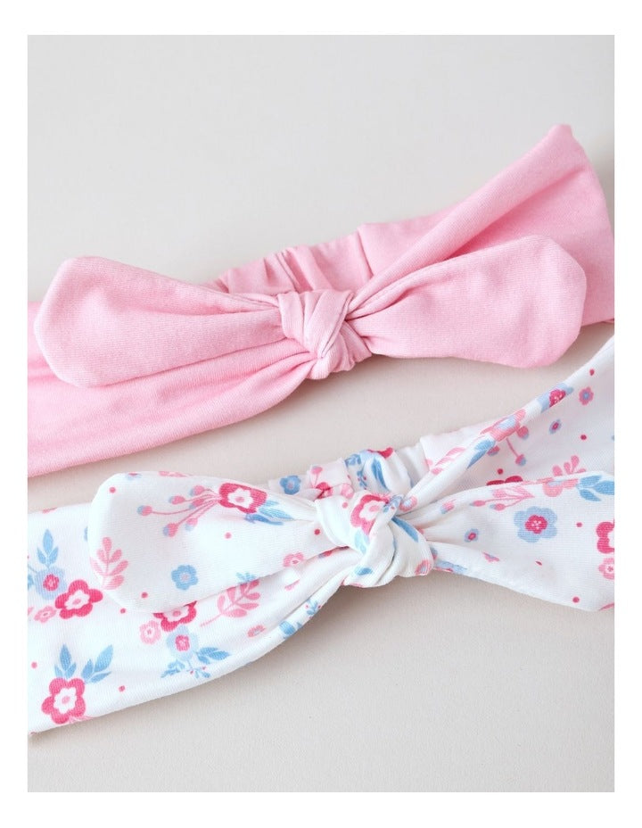 Soft Printed Bow Headband in Multi