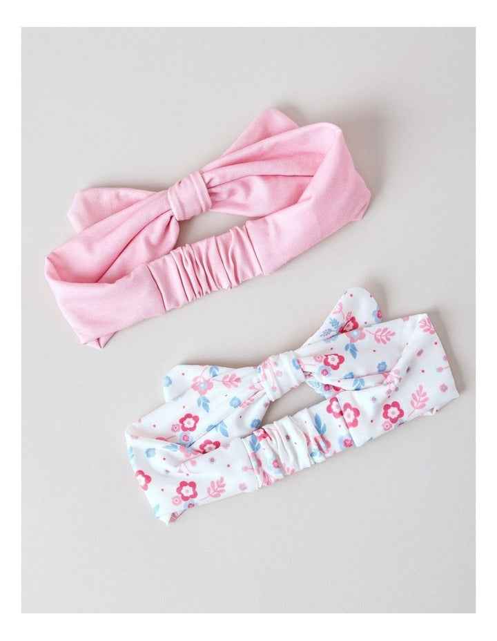 Soft Printed Bow Headband in Multi