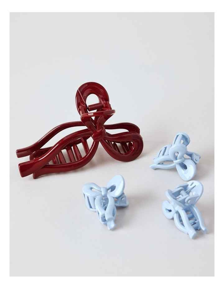 Novelty Bow Clips in Multi