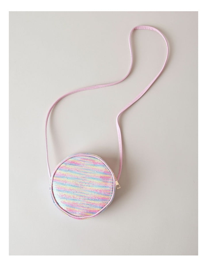 Girls Sequin Crossbody Bag in Multi
