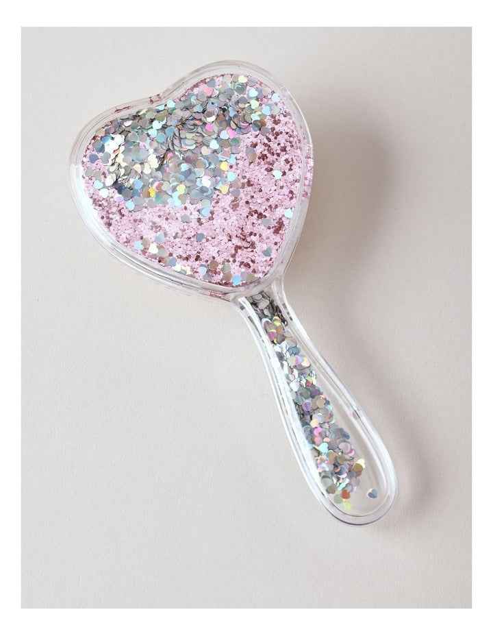 Girls Novelty Heart Hairbrush in Pink