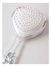 Girls Novelty Heart Hairbrush in Pink