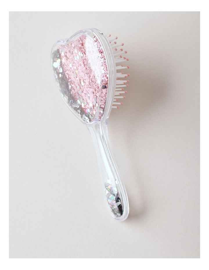 Girls Novelty Heart Hairbrush in Pink