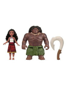 Moana and Maui Ocean Adventures 2-Pack Small Dolls and Accessory Set