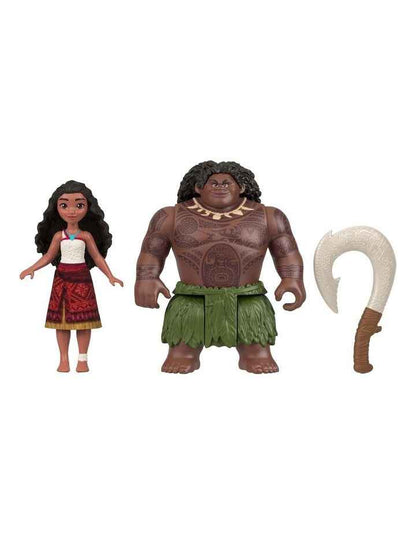Moana and Maui Ocean Adventures 2-Pack Small Dolls and Accessory Set