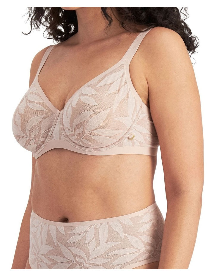 Because Minimiser Bra in Nude Lace