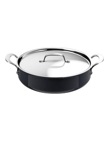 Enjoy Ceramic Induc HA ShallowPan With Lid 30cm in Black Sparkles