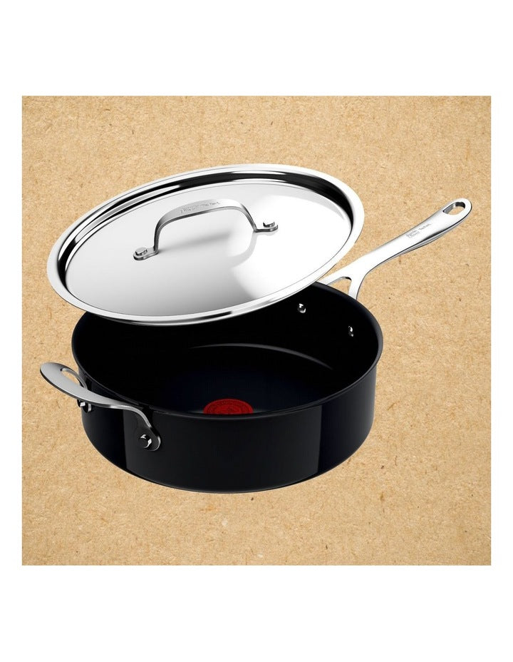Enjoy Ceramic Induc HA With Pan Protectors Set Of 5 in Black Sparkles