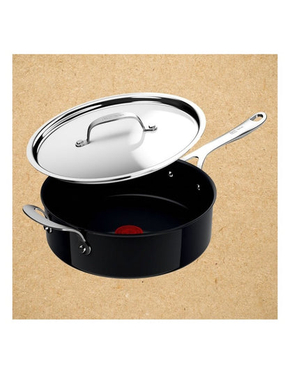 Enjoy Ceramic Induc HA With Pan Protectors Set Of 5 in Black Sparkles